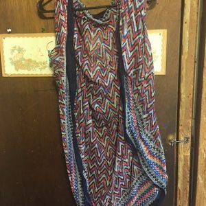 Aztec Design Short Sleeve Cardigan